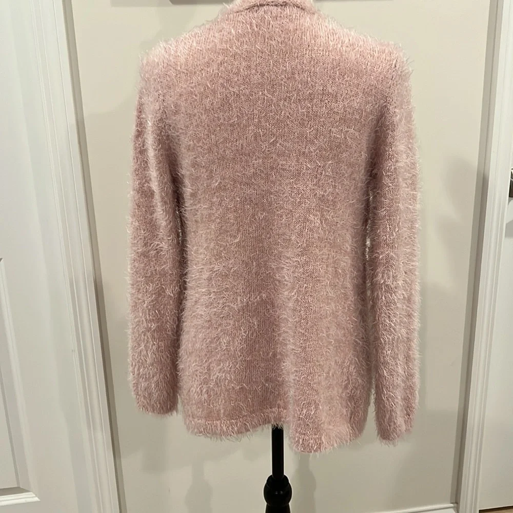 Dressbarn Westport Eyelash Open Cardigan